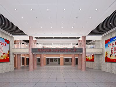 modern hall aisle model