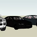 Various Cars Including Black Audi Sedan And Silver Vehicle Models