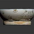 Fresh Green Peas in White Patterned Bowl Placed on Bamboo Mat