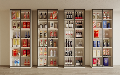 Wine Cabinet 3d model