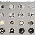 Various Styles of Modern Downlights and Spotlights for Home Lighting Fixtures