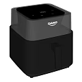 DAKO Black Air Fryer With Transparent Lid As Modern Daily Electric Appliance