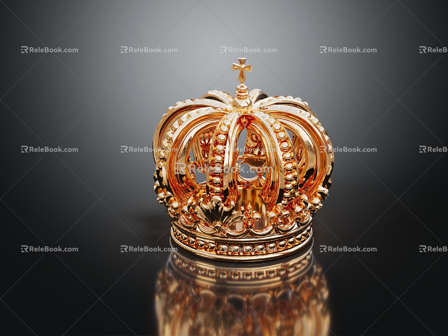 Light Luxury Crown Crown Crown 3d model