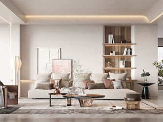 modern living room 3d model