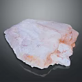 Natural Wood Stone Material Featuring Pinkish White Color Orange Veins And Rough Texture