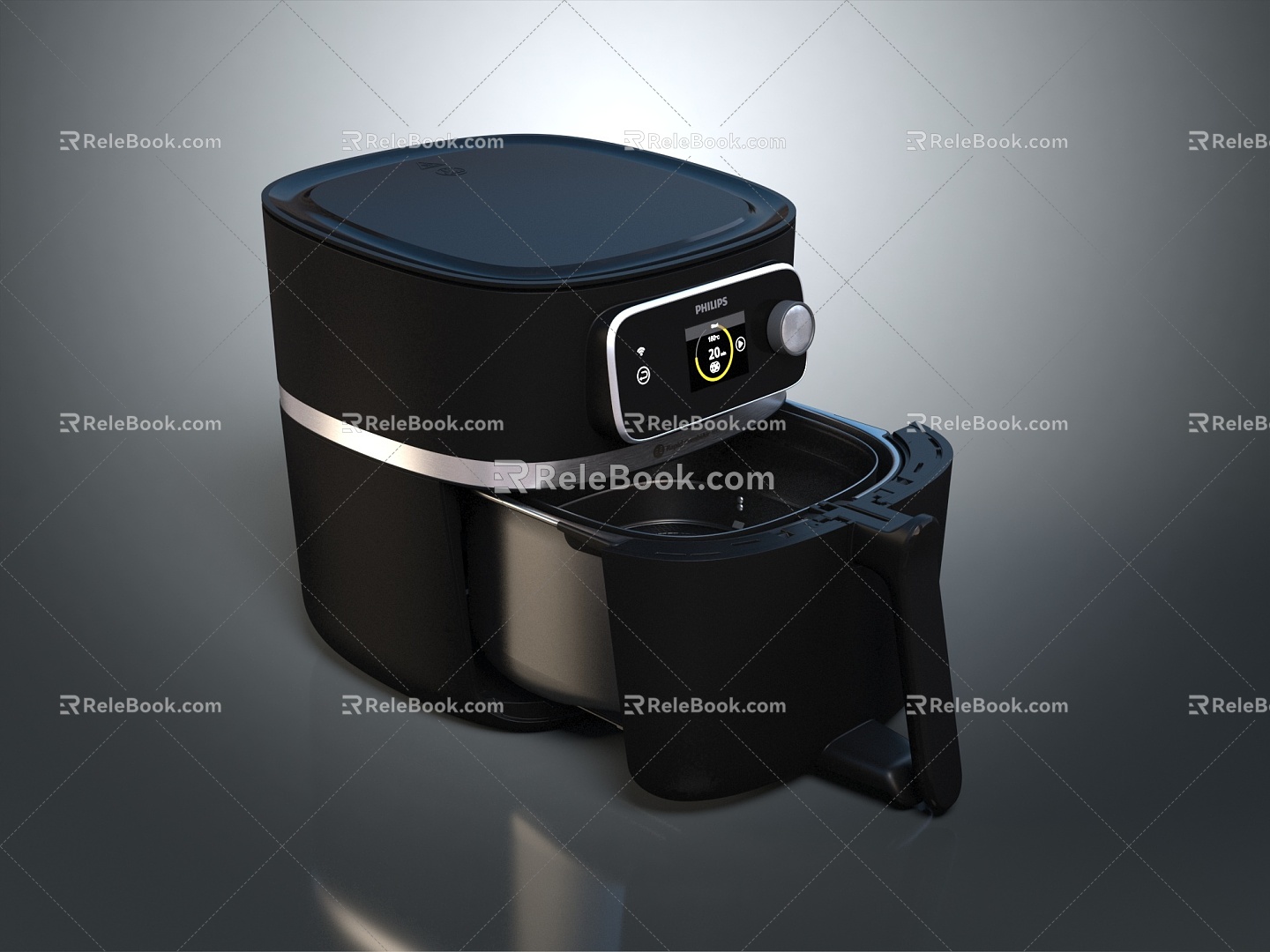 Air fryer, kitchen utensils, household appliances, small household appliances, electronic products, kitchen appliances 3d model