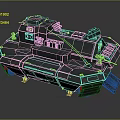Military Armored Vehicle With Tracked Chassis And Mounted Weapon Systems
