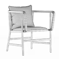 Modern Armchair With Wooden Frame Light Brown Upholstery And Cushion