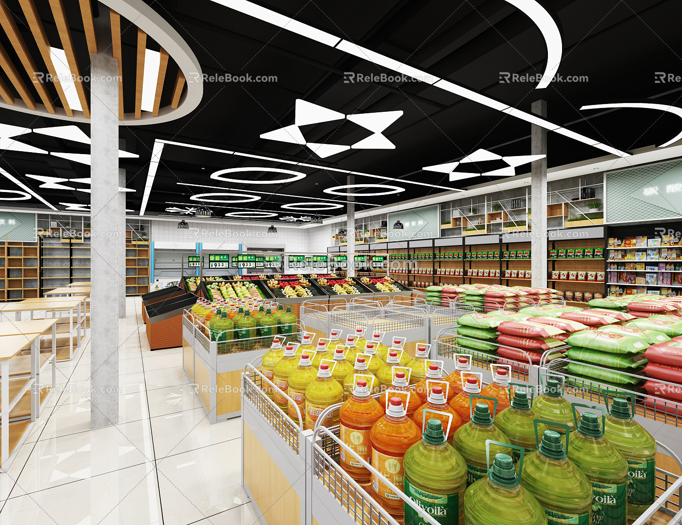 Modern Supermarket 3d model