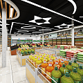 Modern Supermarket 3d model