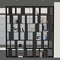 Modern Bookshelf Partition Cabinet Decorative Cabinet Minimalist Storage Rack High Cabinet Bookcase Entrance Cabinet 3d model