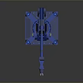 Blue Industrial Robot Arm Equipment With Articulated Joints And Stable Metal Base