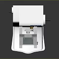MICROM White Laboratory Microtome With Precision Sample Holder And Rotary Knob 3d model