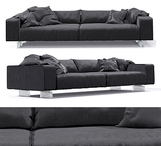 Modern Leisure Sofa Combination Modern Leisure Sofa Living Room Sofa Multi-person Sofa Pillow Home Furniture Simple 3d model