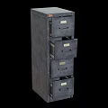 Gray Office File Cabinet With Multiple Drawers For Storage Furniture