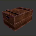 Natural Wooden Storage Box With Handles For Household Storage And Organization