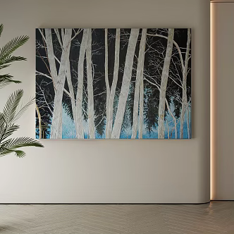 modern decorative painting 3d model