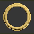 Elegant Golden Ring With Intricate Twisted Design And Diamond Accents For Fashion