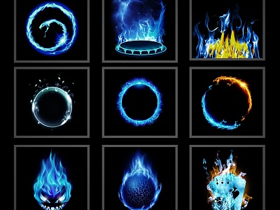 Blue Flame 3d model