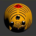 Adorable Yellow Tiger Plush Toy With Black Stripes And Cute Face