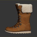 Cotton Shoes Warm Shoes Cold-proof Shoes Realistic 3d model