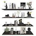 Modern ornaments combination 3d model