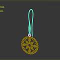 Elegant Golden Earrings With Intricate Snowflake Cutout Design And Shiny Finish