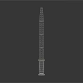 Construction Tower Crane With Metal Frame Structure And Lifting Hook