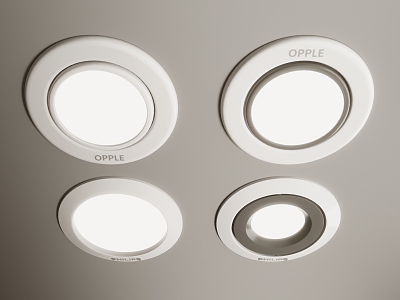 Modern downlight spotlight combination downlight spotlight 3d model