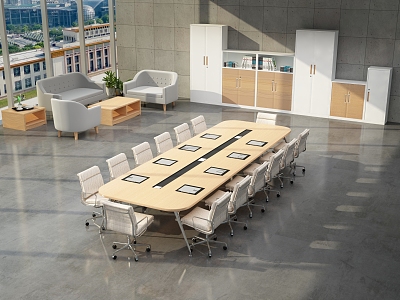 Modern Conference Table and Chair Meeting Room Office Furniture Conference Table 3d model