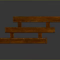 Three Tiered Wooden Tray Rack With Slotted Trays For Storage