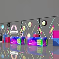 Fun Vibrant Photo Check in Spot with Colorful Geometric and Neon Elements