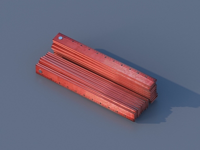 Tool ruler 3D model 3d model