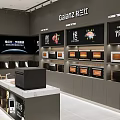 Galanz Mall Counter Displaying Kitchen Appliances With Modern Racks And Setup 3d model