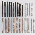 Decorative Columns In Various Designs And Different Colors For Interior Decoration