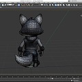 Cyberpunk Wolf Cartoon Wolf Cartoon Character Cute Wolf Hand-painted Wolf Wolf Man Low Face Number Low Model Simple Model Game Sub-era Film and Television Level Super Realism 3d model