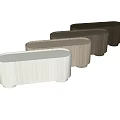 Modern Entryway Cabinet Sideboard Design With Light Wood Gray Finish And Cylindrical Legs