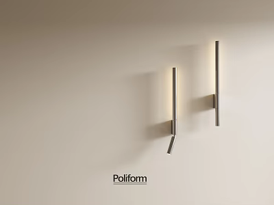 Modern Sleek Poliform Wall Lamps With Slim Design And Soft Illumination 3d model