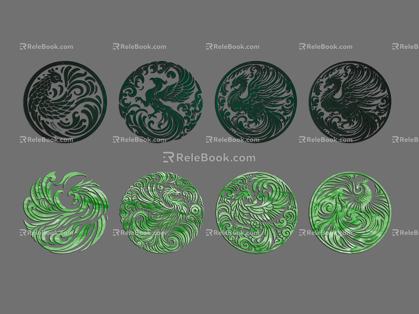 Phoenix National Tide Phoenix Phoenix Elements Classical Phoenix Undead Bird King of Birds Firebird Color Phoenix Phoenix Yu Pei Phoenix Tattoo Phoenix Decoration 3d model