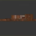 Wooden Entryway Cabinet And Side Cabinet Furniture Set For Interior Design