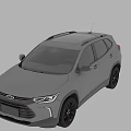 Gray SUV Exterior Design Showcasing Modern Front And Rear View Features 3d model
