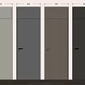 Hinged Doors with Various Colors and Modern Design for Home Interior Options 3d model