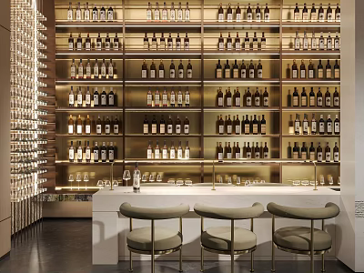 Modern Bar Counter 3d model