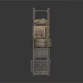 Multi Tiered Storage Shelf With Wooden Box Baskets Drawers And Crates