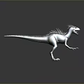 Vibrant Dinosaur 3D Model Featuring Shiny Scales Spiked Back Sharp Claws And Open Mouth 3d model