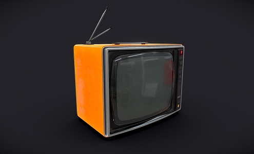 Old-fashioned TV Set Old TV Set Black and White TV Set Nineties TV Retro Low Face Number Low Model Simple Model Film and Television Level Super Realism 3d model