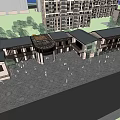 Modern Sales Office Building Design With Wooden Elements Glass Facade And Entrance Steps