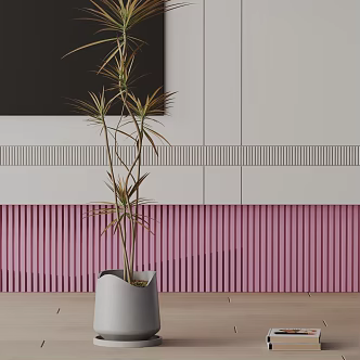 Modern Potted Plant 3d model