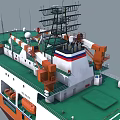 Severny Polyus Ice Resistant Self Propelled Arctic Research Platform Vessel