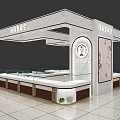 Light Luxury Jewelry Counter 3d model